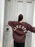 🧸 Sweat LIBERTÉ – Chocolat