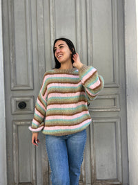 Pull Rainbow rayé ✨🍁