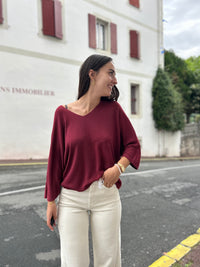 Pull léger manches chauve-souris – plusieurs couleurs