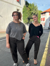 Pantalon Barrel Léopard