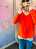 Pull Réversible Col V - RITA - 5 coloris