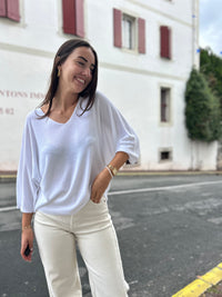 Pull léger manches chauve-souris – plusieurs couleurs