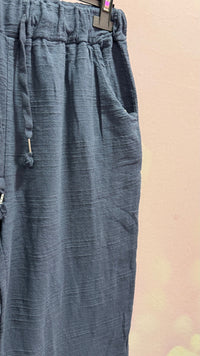 Pantalon Effet Lin Taille Unique – Collection Été 2026