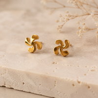 Boucles d'oreilles Croix Basque – Acier Inoxydable