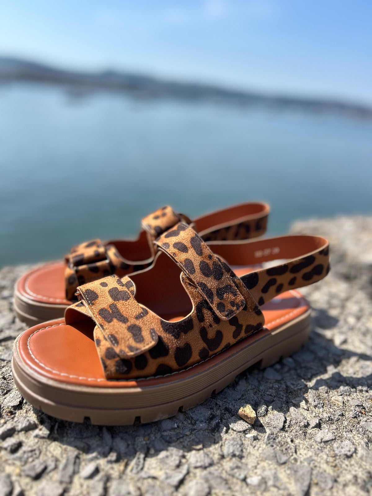 Sandales Plateforme Femme Imprimé Léopard – Double Scratch Style Boho Tendance