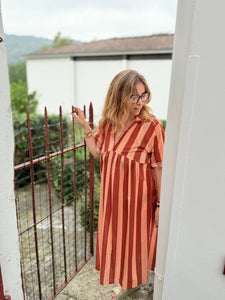 Robe oversize rayée tendance Modadom 