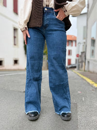 Jean femme Les Coquettes coupe wide