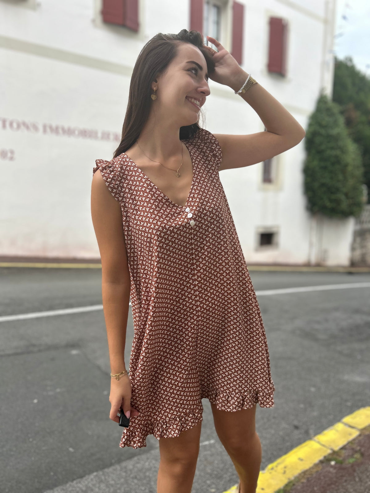 Robe Fluide Fleurie – Taille Unique