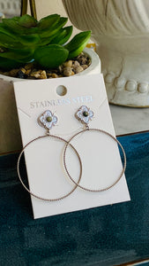 Boucles d’oreilles acier - cercles