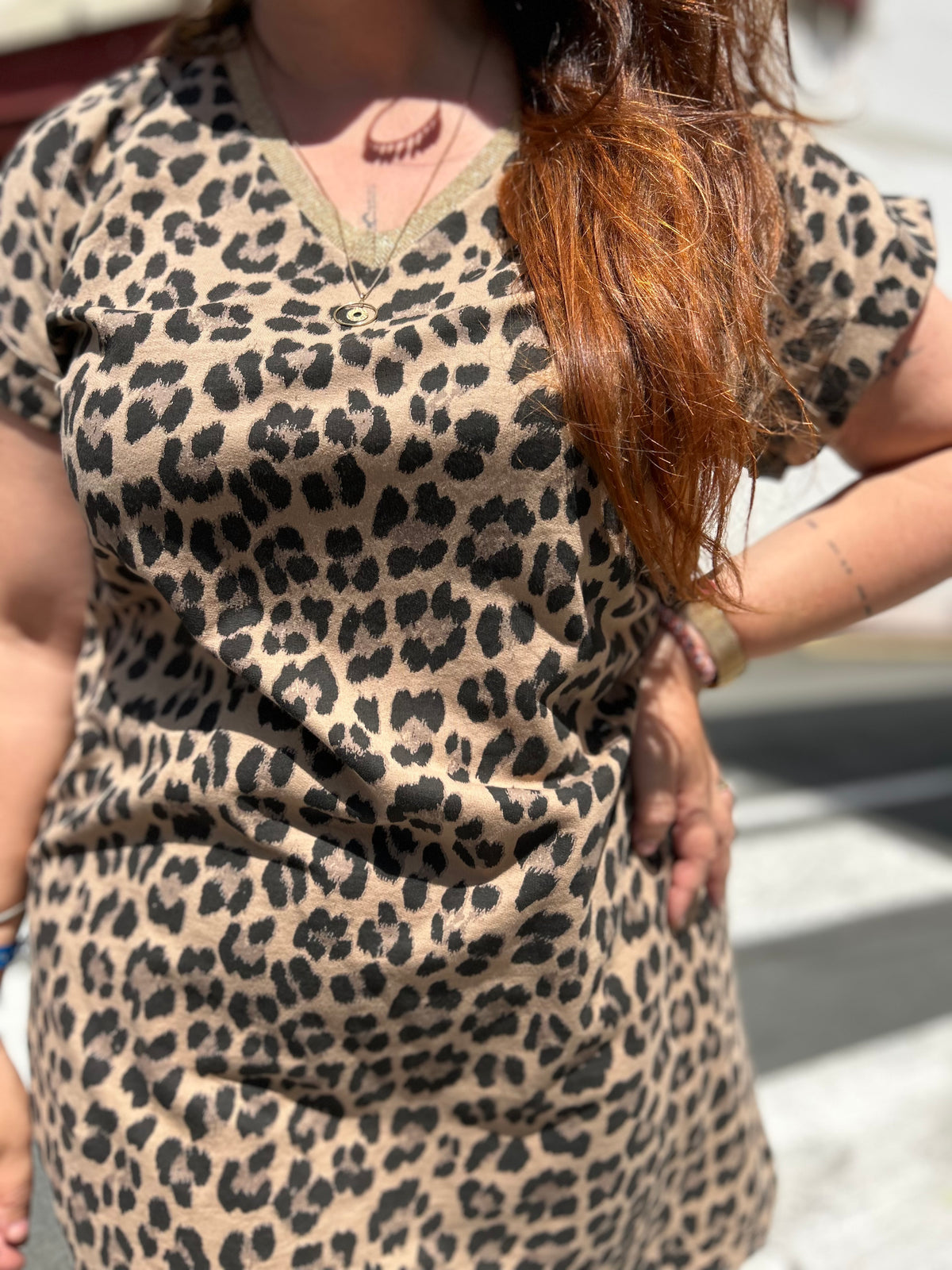 Robe T-Shirt Léopard – Taille Unique (36/42)