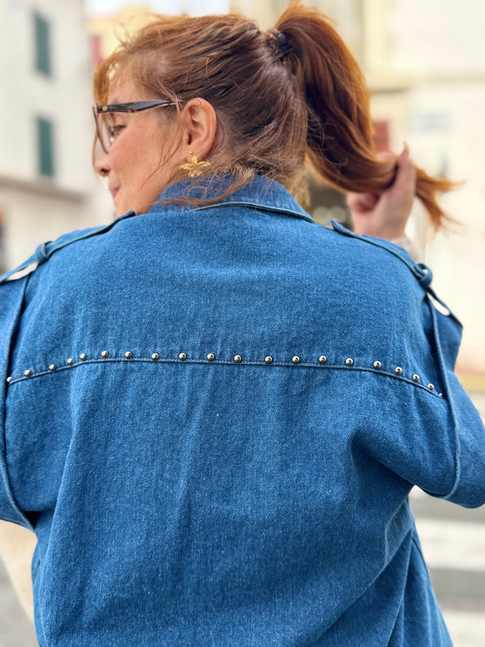Veste jean sans manches