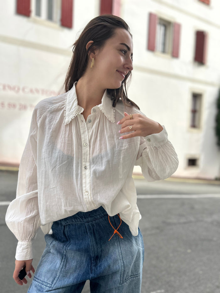 Blouse col perles – Banditas