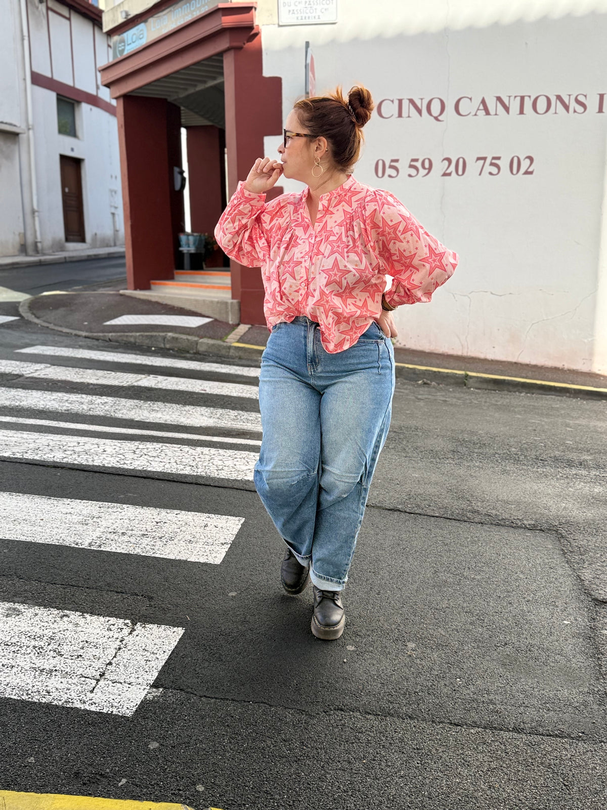 Blouse Femme Oversize Étoilée