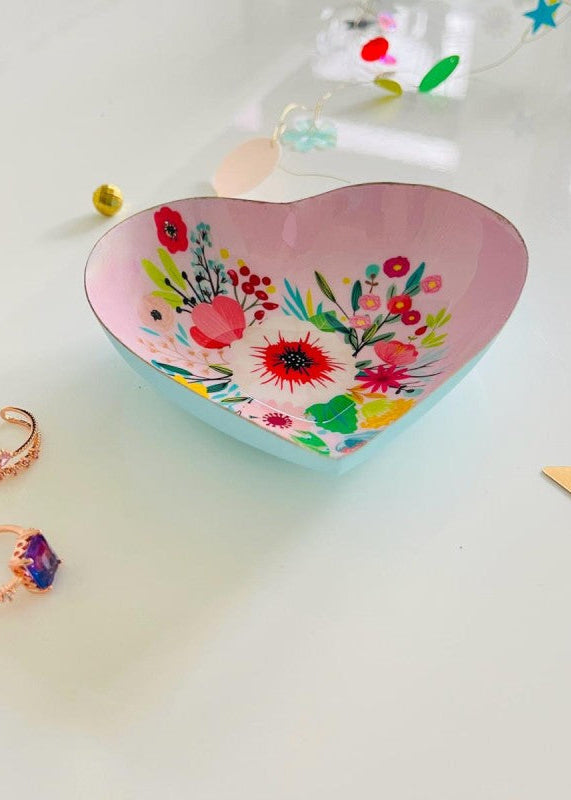 Vide-poche cœur Folk Flower