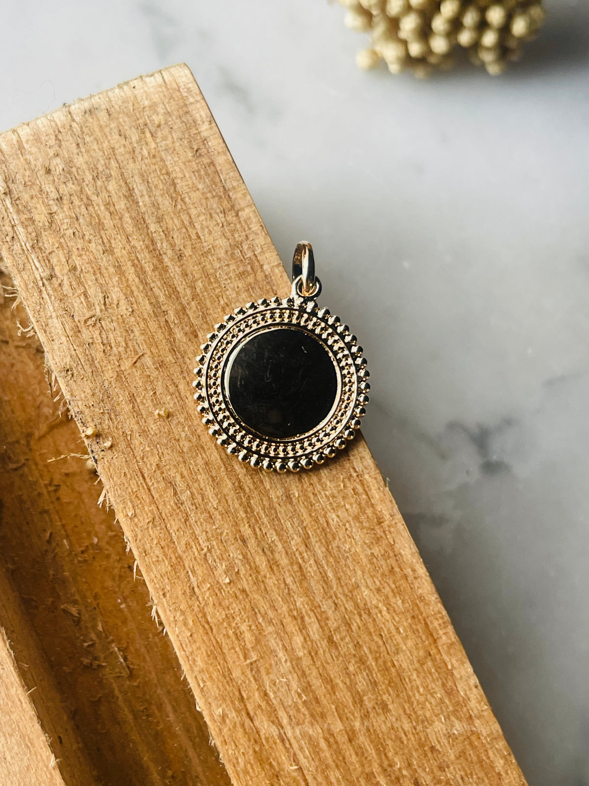 Pendentif plaqué or personnalisable