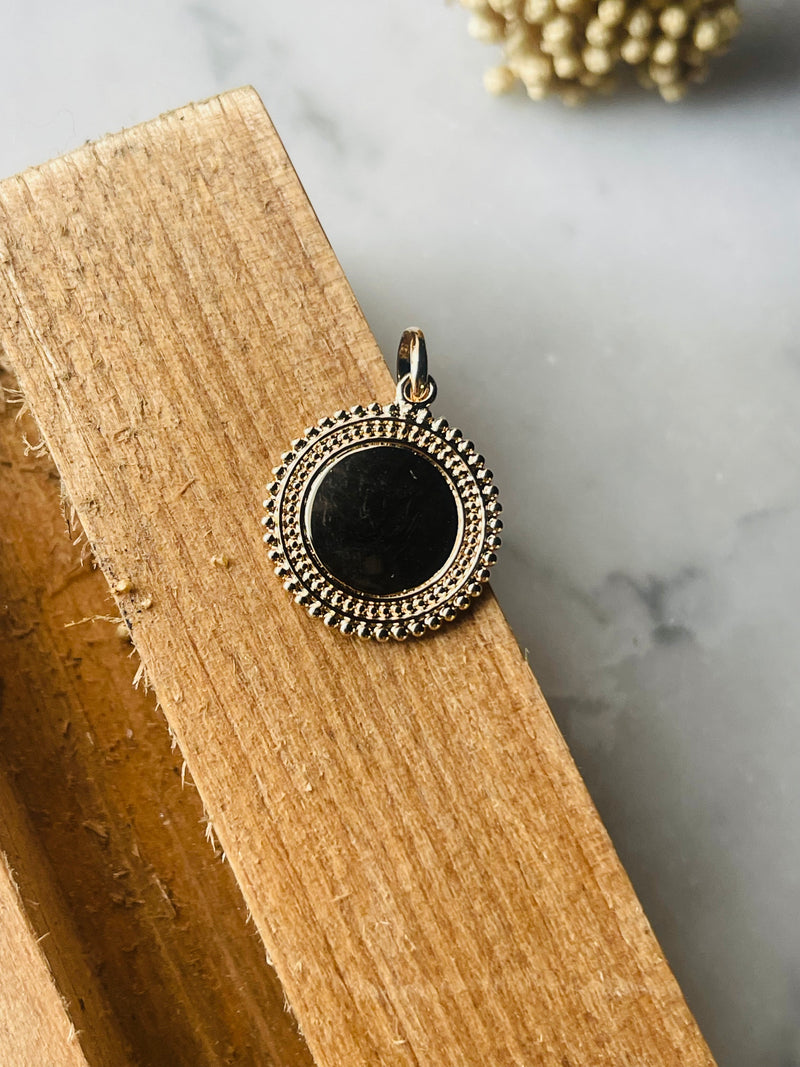 Pendentif plaqué or personnalisable