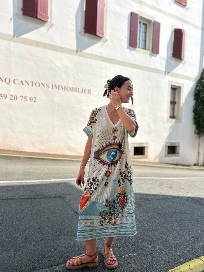Robe Pailletée Œil de Protection | La Sweety