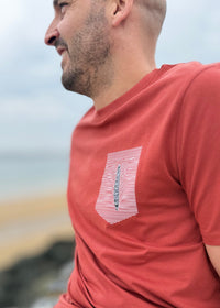 T-shirt Sakela EZ KEXA Terracota – Coton Ultra Doux | Marque Basque