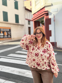Blouse en voile de coton - Fleuries - Plusieurs couleurs