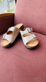 Sandales - nu pied - confort - Beige