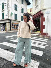 Pantalon vichy large – plusieurs couleurs