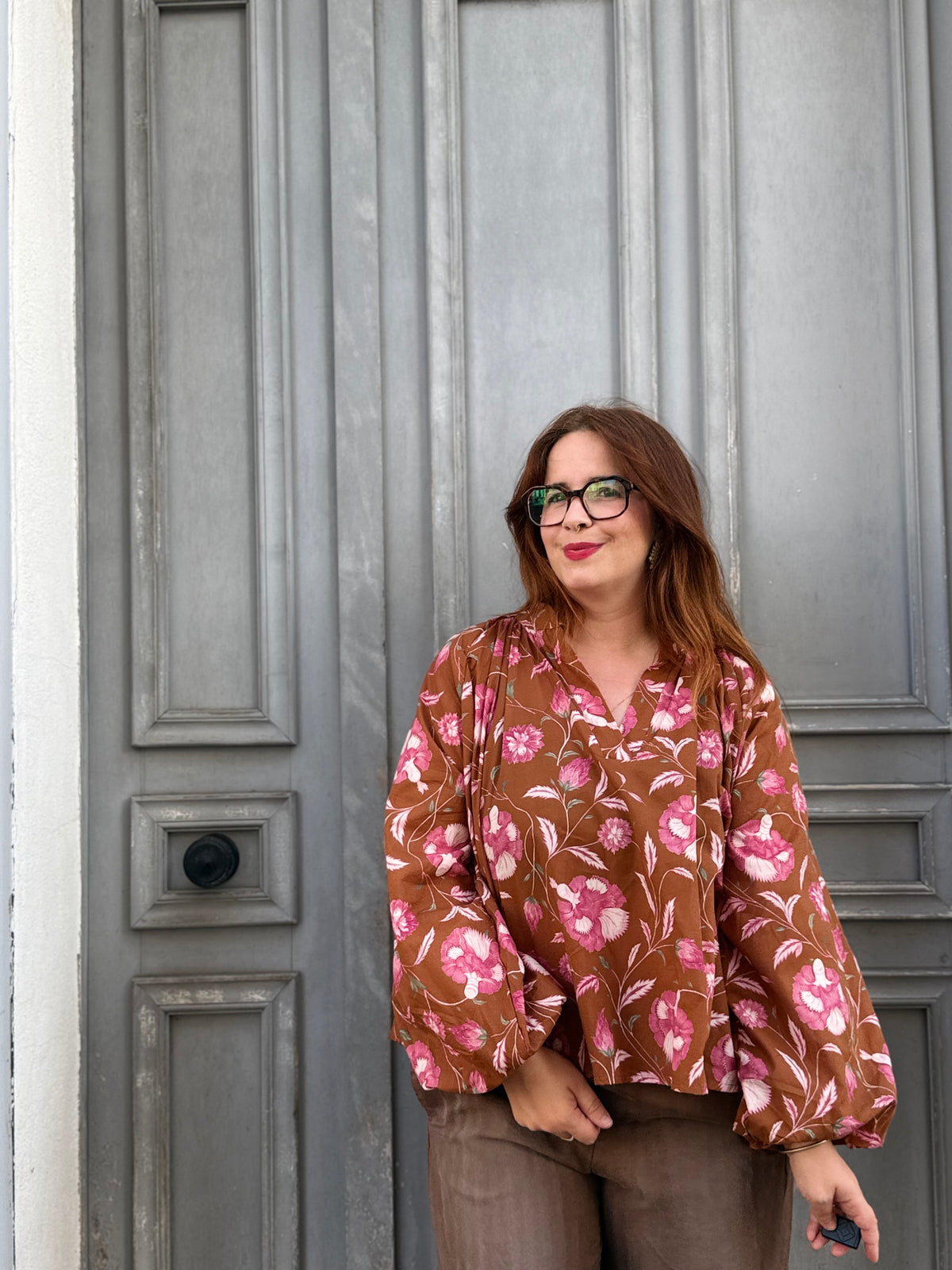 Blouse en voile de coton - Fleuries - Plusieurs couleurs