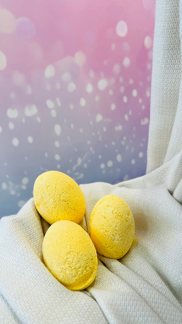 🍌 Œuf de Bain Effervescent – Senteur Banane Gourmande