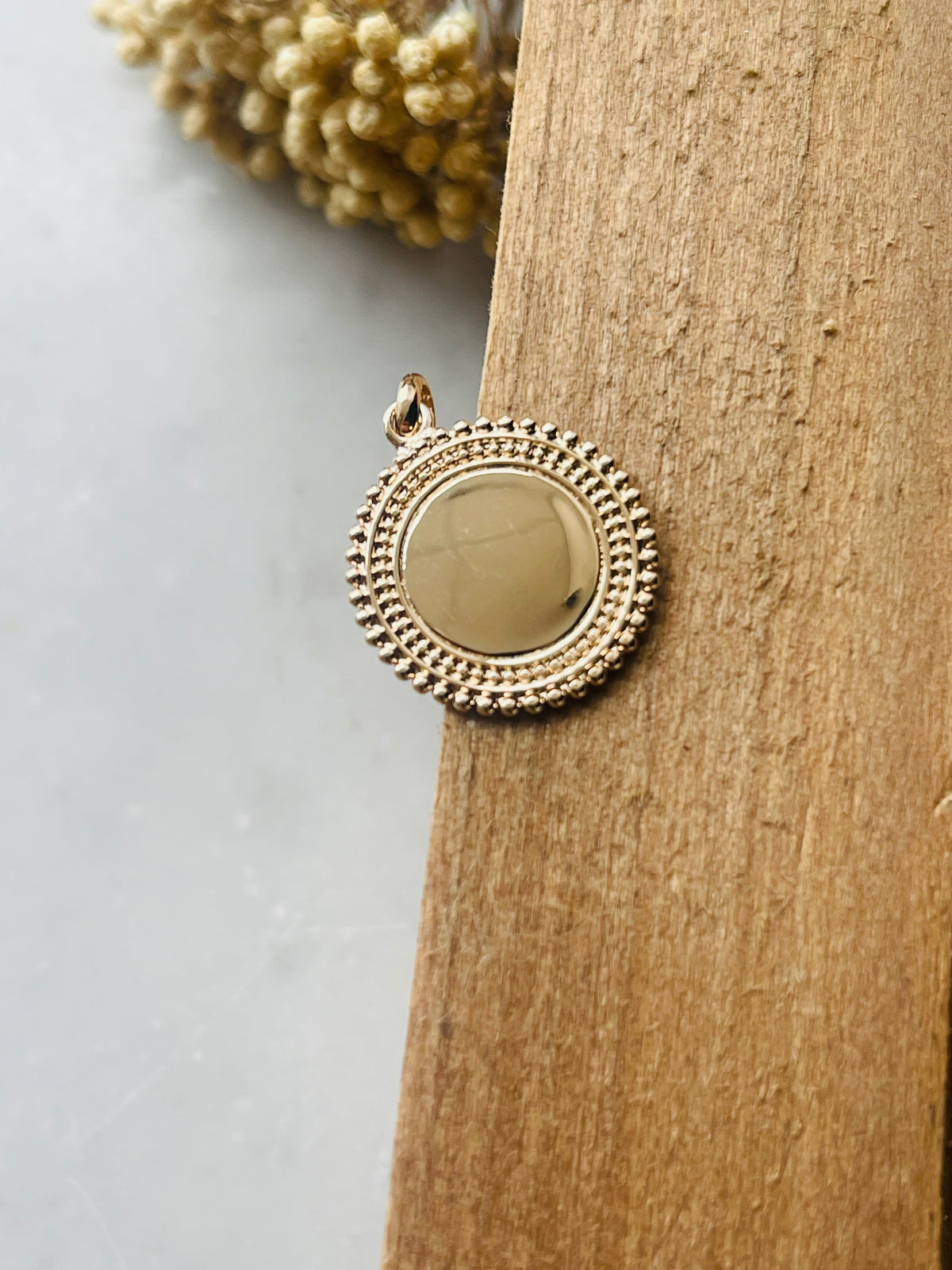 Pendentif plaqué or personnalisable