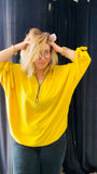 Blouse - grande taille - jaune