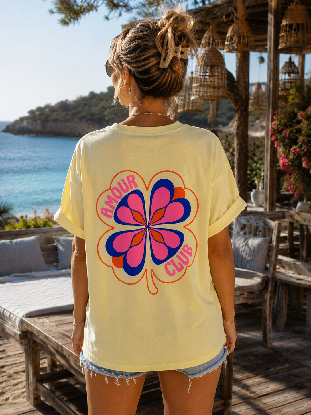T-shirt Amour Club Recto-Verso – Taille Unique