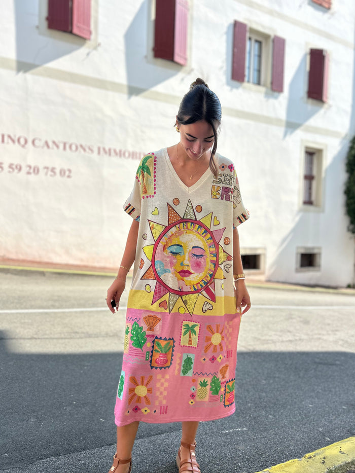 Robe Longue Pailletée Le Soleil – La Sweety