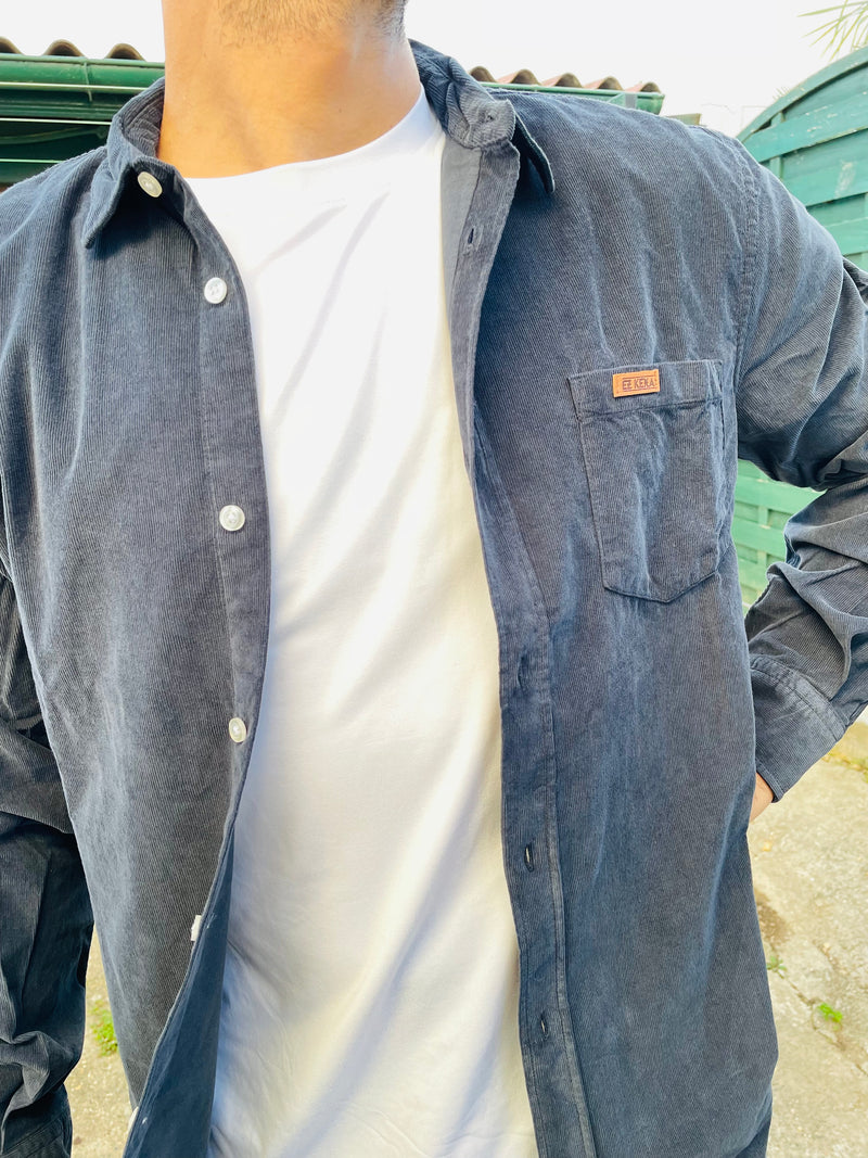 Ez Kexa- chemise velour- navy