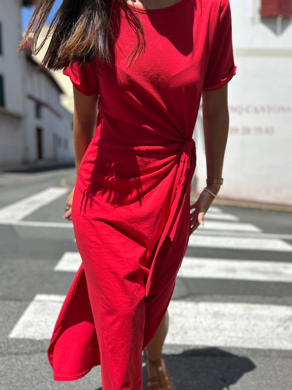 Robe Longue Nœud – Taille Unique