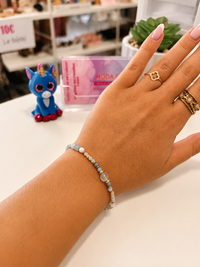 Bracelet en acier inoxydable – Perles naturelles