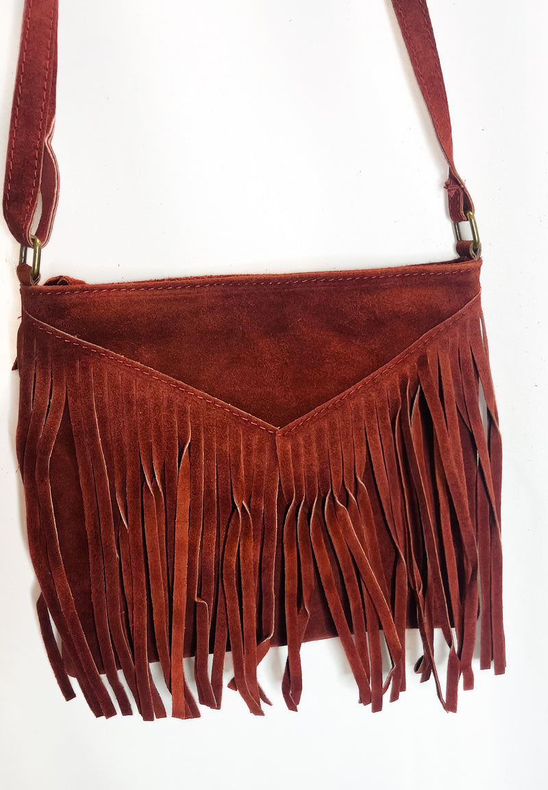 Sac bandoulière - peau- terracota