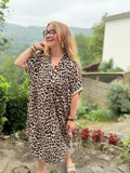 Robe oversize léopard tendance 2025 Modadom