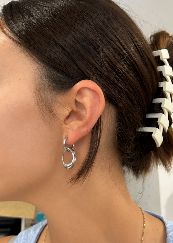 Boucles d'oreilles acier inoxydable – Argent