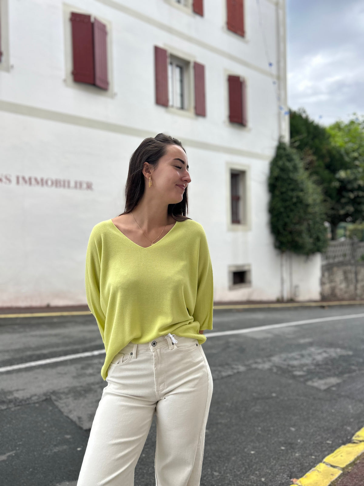 Pull léger manches chauve-souris – plusieurs couleurs