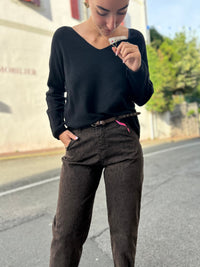 Pantalon Barrel Léopard