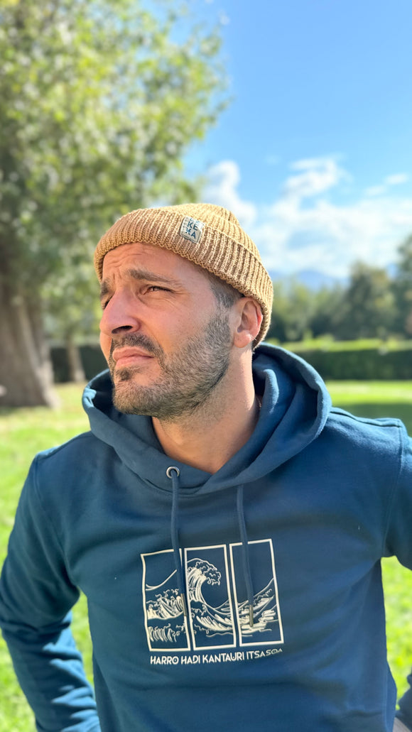 Bonnet marin EZ KEXA – Modèle Arrantzale – Biscuit, Noir ou Vert Foncé