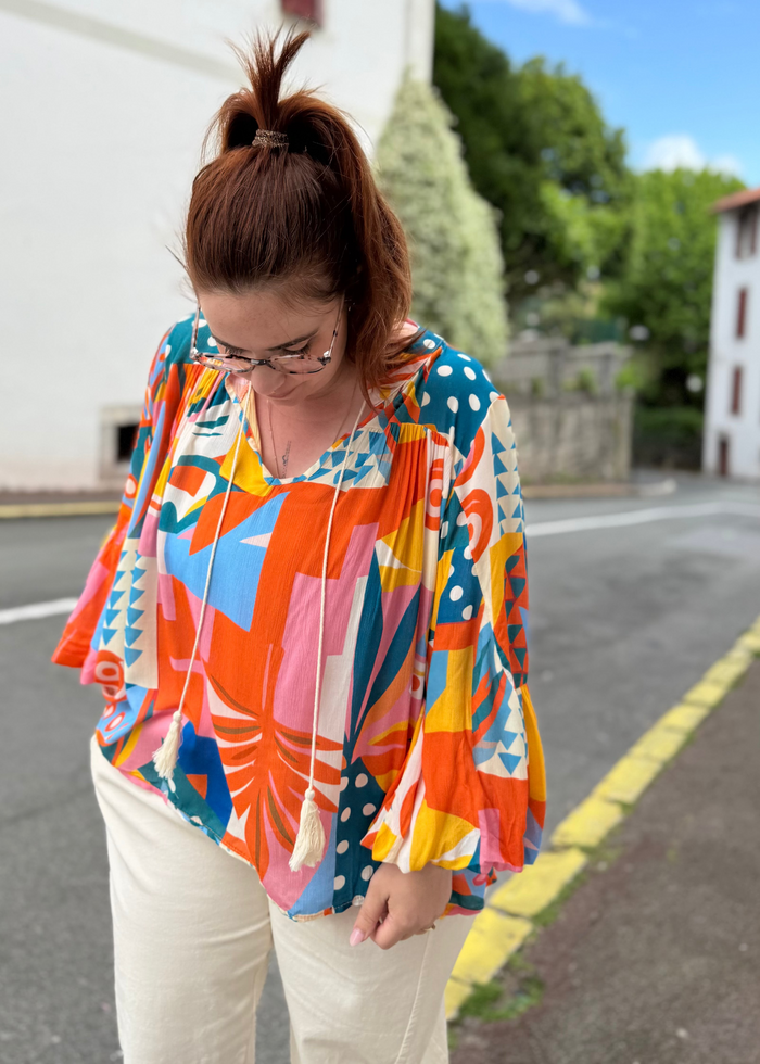 Blouse mood colorés tendance 