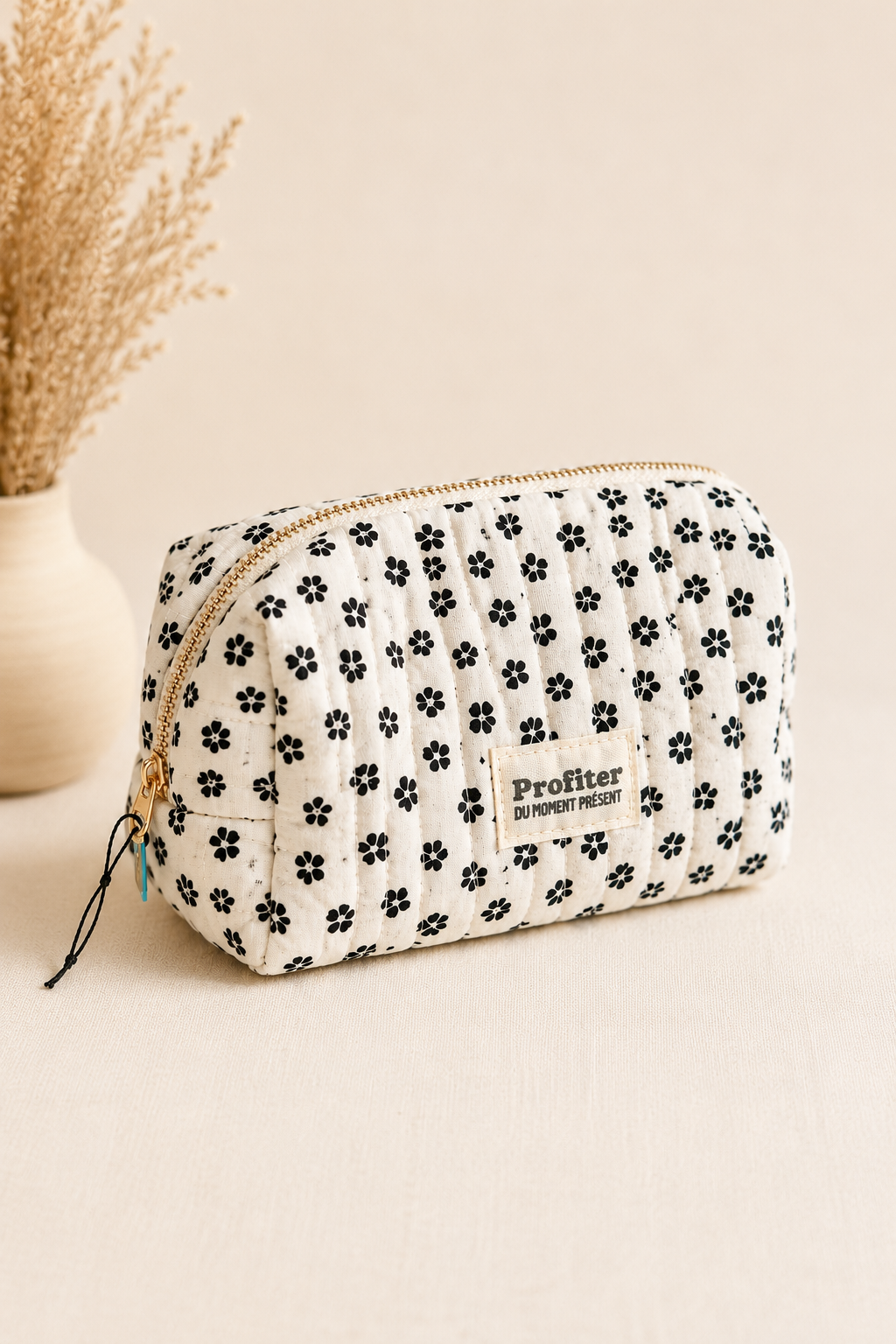 Trousse Matelassée Fleurie