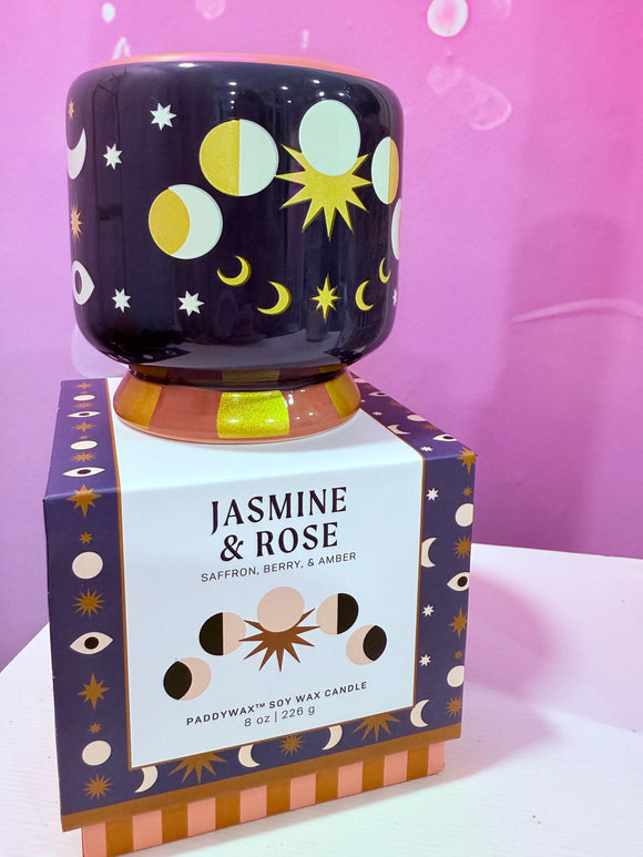 🌸 Bougie Céramique – Jasmine & Rose
