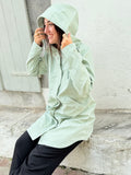 🌿 Parka imperméable - vert sauge