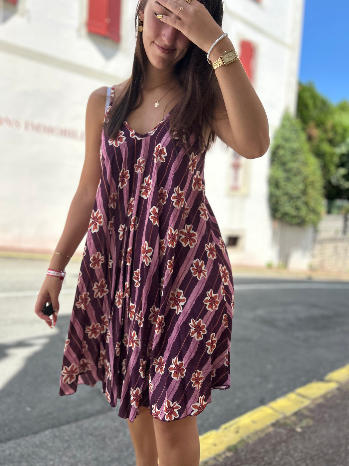 Robe Fleurie courte – Taille Unique
