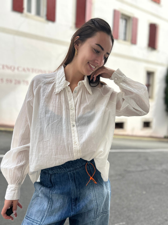 Blouse col perles – Banditas