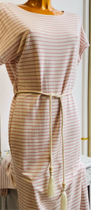 Robe marinière + ceinture corde