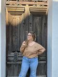 ✨ Pull cœur léo - Coloris Caramel