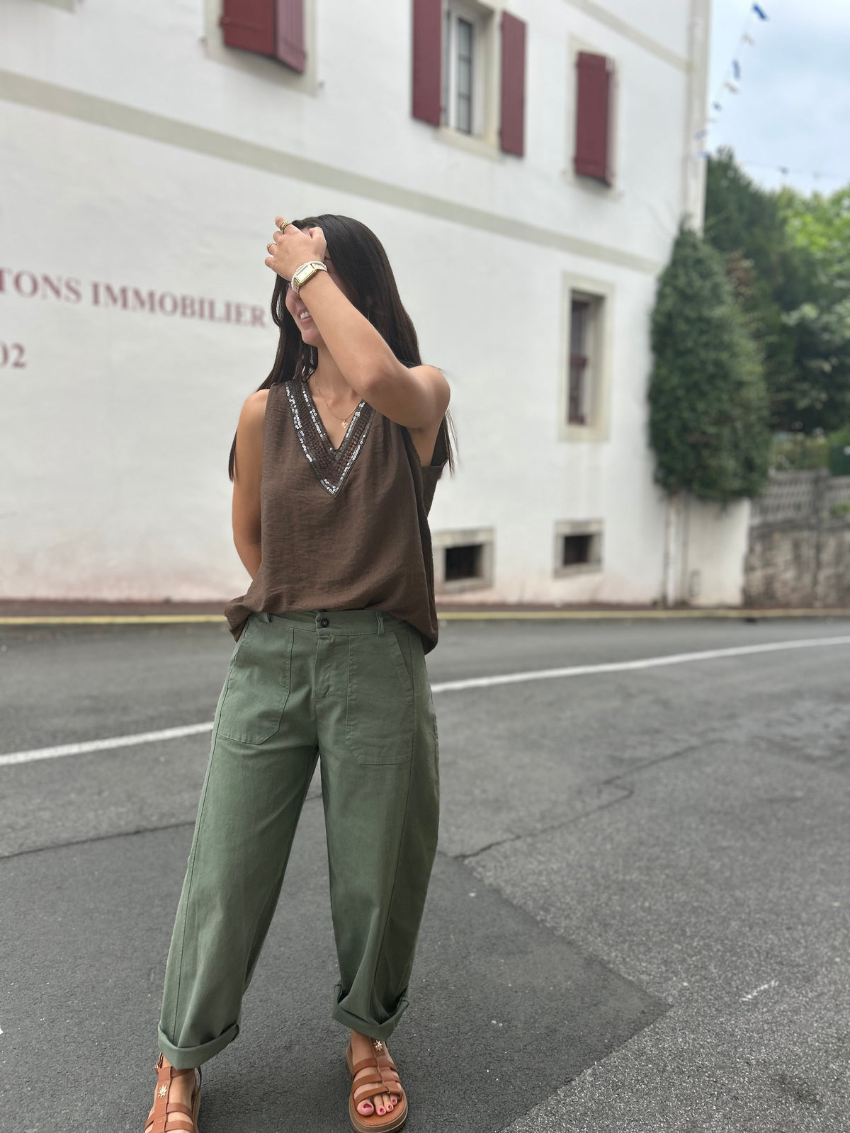 Barrel Pants  – Taille Unique | Noir, Kaki, Beige