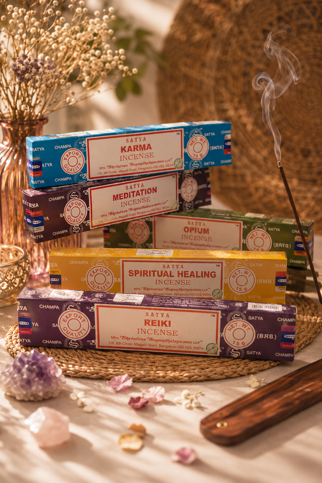 Encens Satya Spirituel 15g – Collection Énergies & Méditation